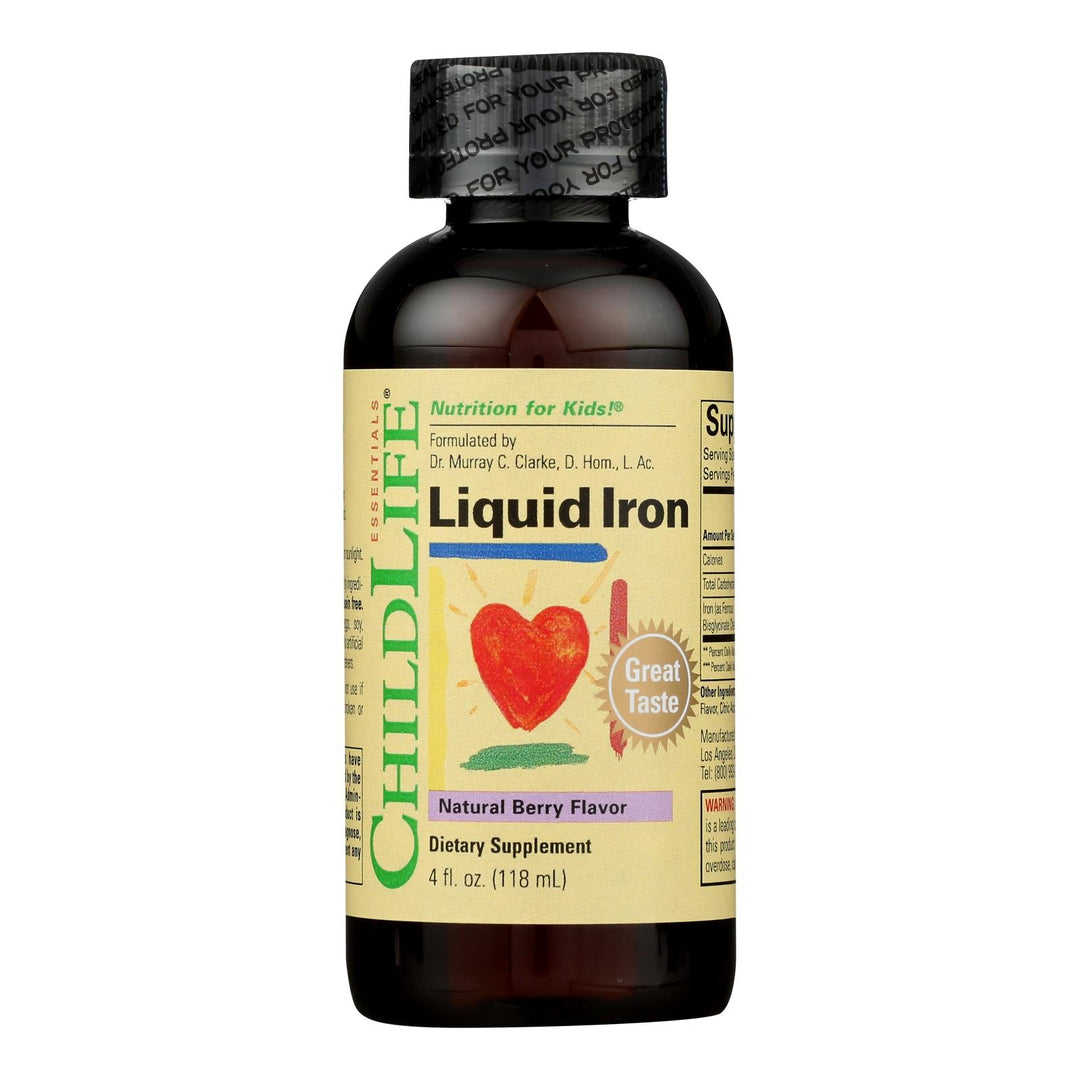 Childlife Essentials - Supp Ntrl Iron Berry Lquid - 1 Each - 4 Fz - Maras Green